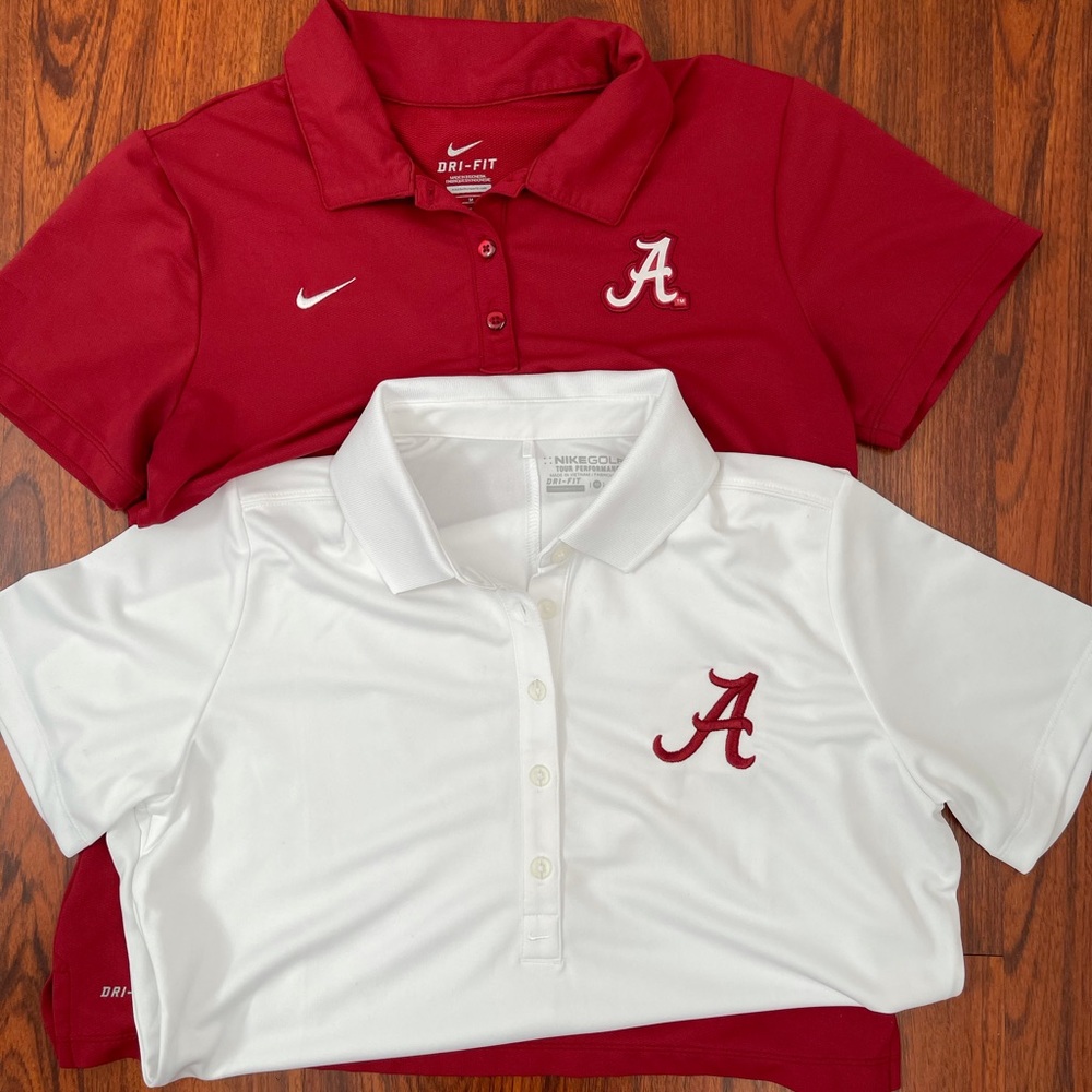 2 Nike Dri-Fit Alabama Medium Polo women’s